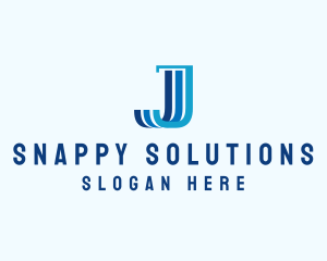 Finance Marketing Pillar Letter J logo design