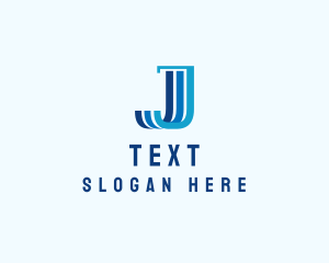 Finance Marketing Pillar Letter J logo design