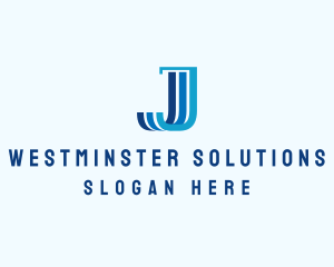 Finance Marketing Pillar Letter J logo design