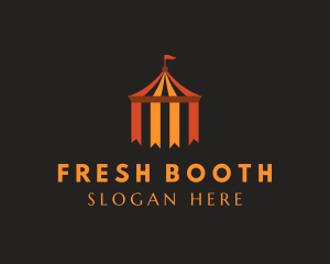 Booth - Ribbon Funfair Tent logo design