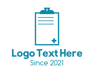 Diagnostics - Medical Record Logbook logo design