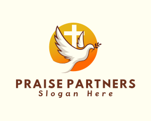 Praise - Holy Cross Dove logo design