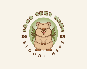 Zoo - Cute Quokka Animal logo design