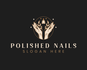 Beauty Hand Nail Polish logo design