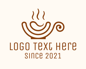 Cappuccino - Coffee Swirl Cup logo design
