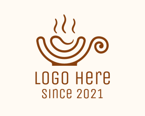 Latte - Coffee Swirl Cup logo design