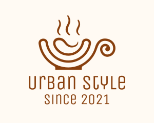 Brewed Coffee - Coffee Swirl Cup logo design