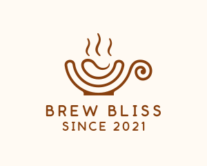 Coffee Swirl Cup logo design