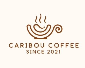 Coffee Swirl Cup logo design