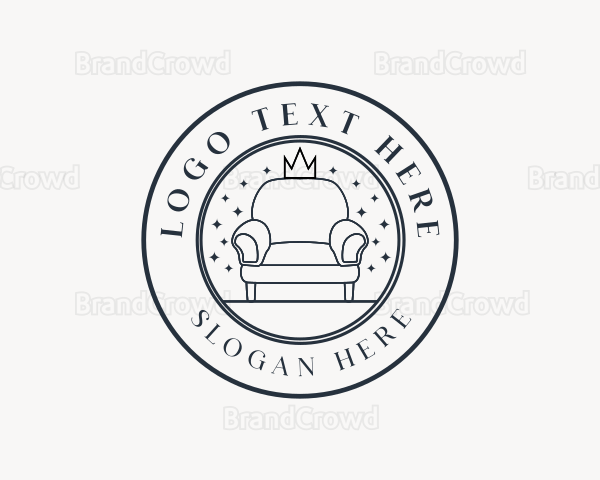 Crown Sofa Couch Furniture Logo