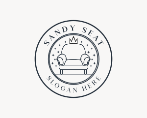 Crown Sofa Couch Furniture logo design