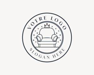 Furnishing - Crown Sofa Couch Furniture logo design