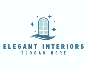 Elegant Window Installation logo design