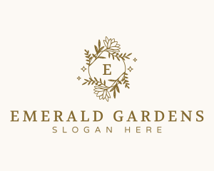 Floral Wreath Garden logo design