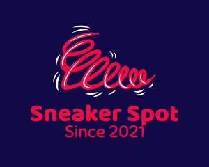 Shoelace Sneakers Shoe  logo design