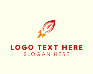 Goal Post - American Football Rocket logo design