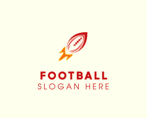 American Football Rocket logo design