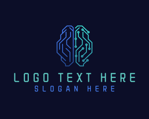 Neurology - Brain Tech Ai logo design