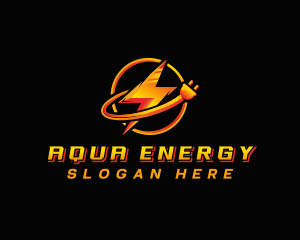 Electric Energy Plug  logo design