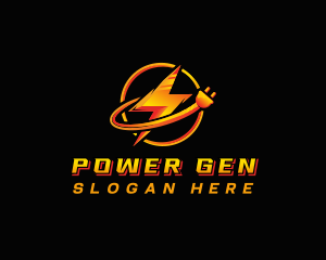 Generator - Electric Energy Plug logo design