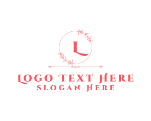 Floral - Floral Feminine Wreath logo design