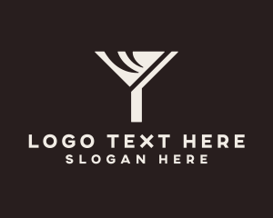 Lounge - Wine Cocktail Pub logo design