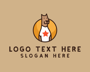 Mongrel - Great Dane Dog logo design