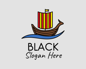 Viking Sail Boat Logo