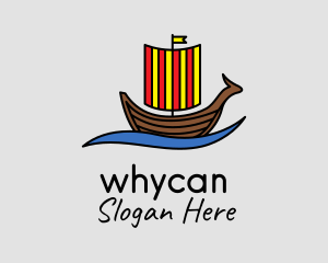Viking Sail Boat Logo
