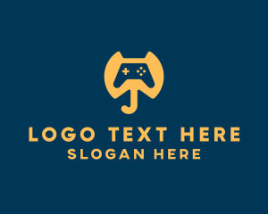 Negative Space - Elephant Arcade Game Controller logo design