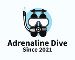 Sea Diving Equipment  logo design