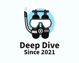 Sea Diving Equipment  logo design
