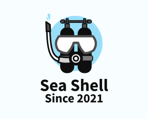 Sea Diving Equipment  logo design