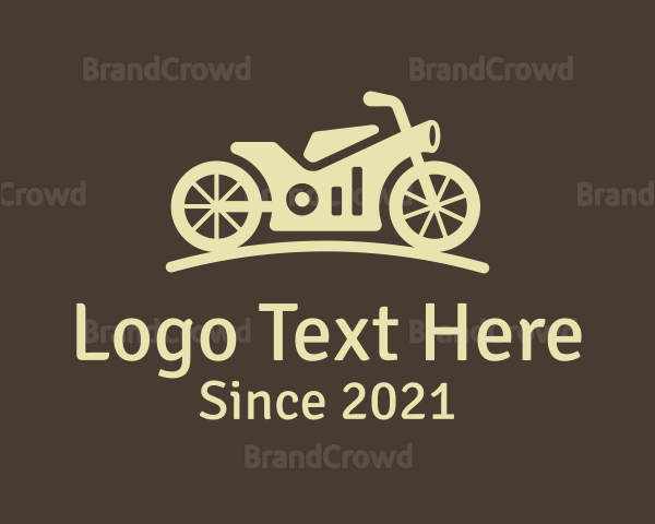 Yellow Motocross Racing Logo