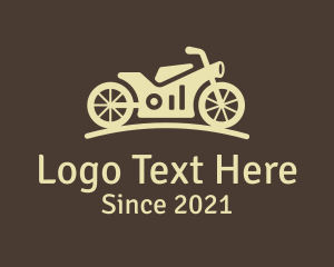 Biker - Yellow Motocross Racing logo design