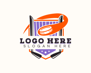 Emblem - Hockey Sport Tournament logo design