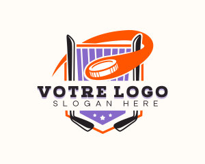 League - Hockey Sport Tournament logo design
