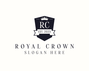 Royal Crown Shield Crest logo design