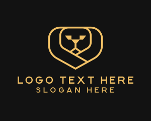 Luxe - Gold Lion Company logo design