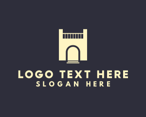 Entrance - Building Architectural House logo design