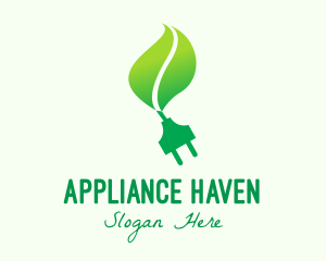 Green Eco Plug logo design