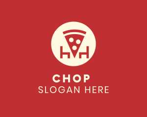 Lunch - Pizza Slice Restaurant logo design