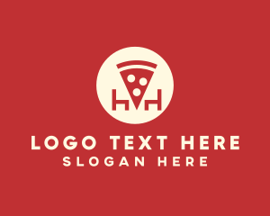 Pizza Slice Pizzeria logo design