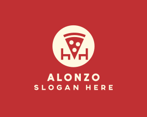 Pizza Slice Pizzeria logo design