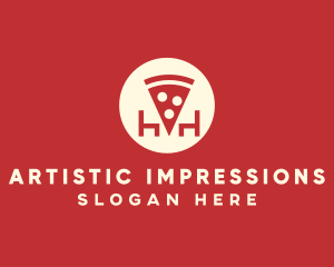 Pizza Slice Pizzeria logo design