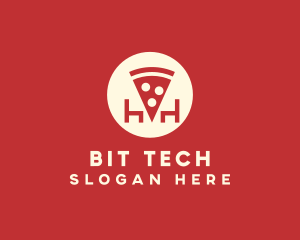 Pizza Slice Pizzeria logo design