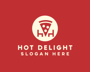 Pizza Slice Pizzeria logo design