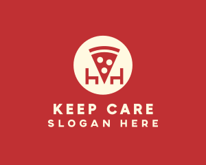 Pizza Slice Pizzeria logo design