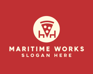 Pizza Slice Restaurant logo design