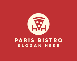 Pizza Slice Pizzeria logo design